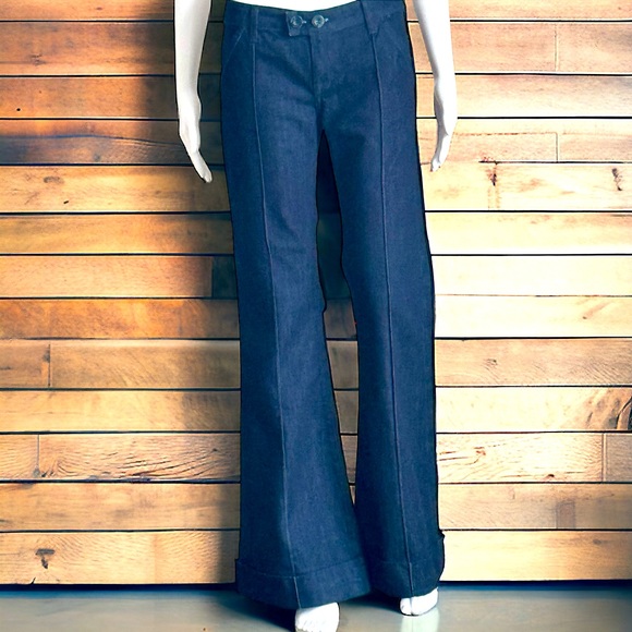 Pierce Denim Low Rise Flare Jeans Size 28 NWT - Picture 2 of 12